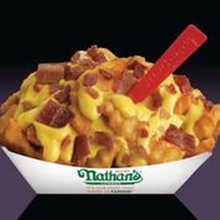 Order Bacon Cheese Fries food online from Nathan Famous store, Xenia on bringmethat.com