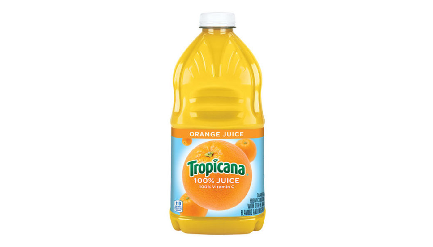 Order Tropicana 100% Orange Juice 52 oz Bottle food online from Circus Liquor store, Los Angeles on bringmethat.com
