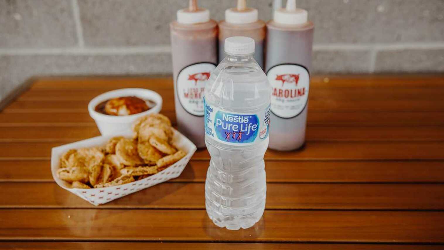 Order Bottled Water food online from R & R Bbq store, Pleasant Grove on bringmethat.com