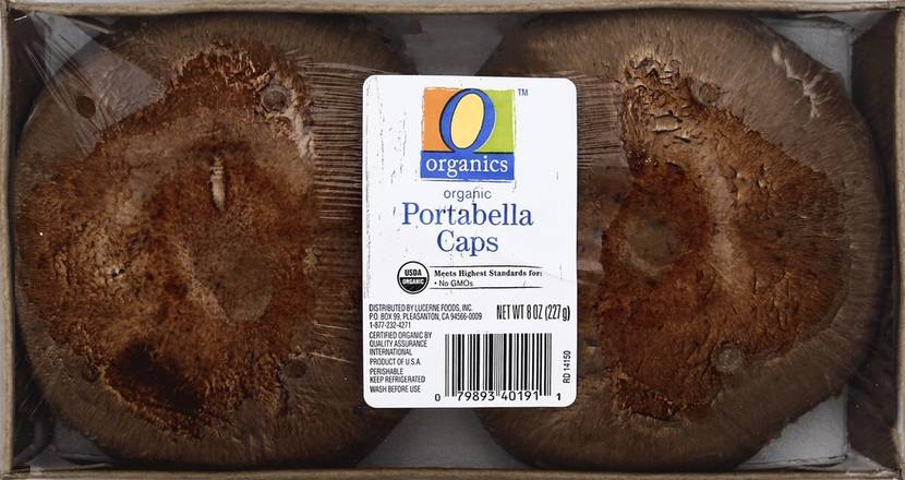Order O Organics · Portabella Caps (8 oz) food online from Albertsons store, Highland on bringmethat.com