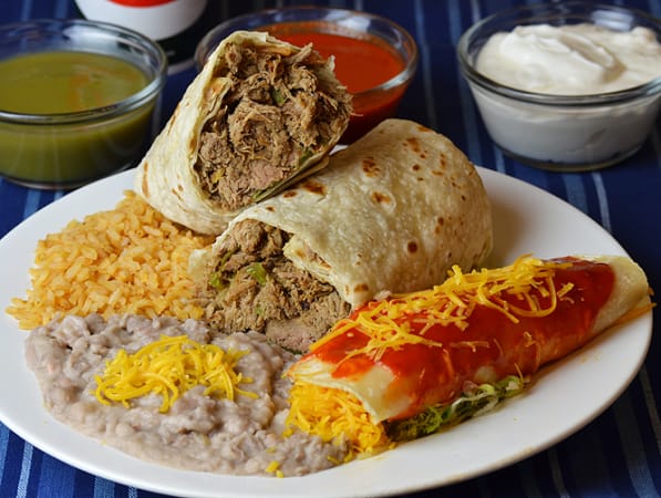 Order 6. Burrito and Enchilada food online from Federico's Mexican Food store, Phoenix on bringmethat.com