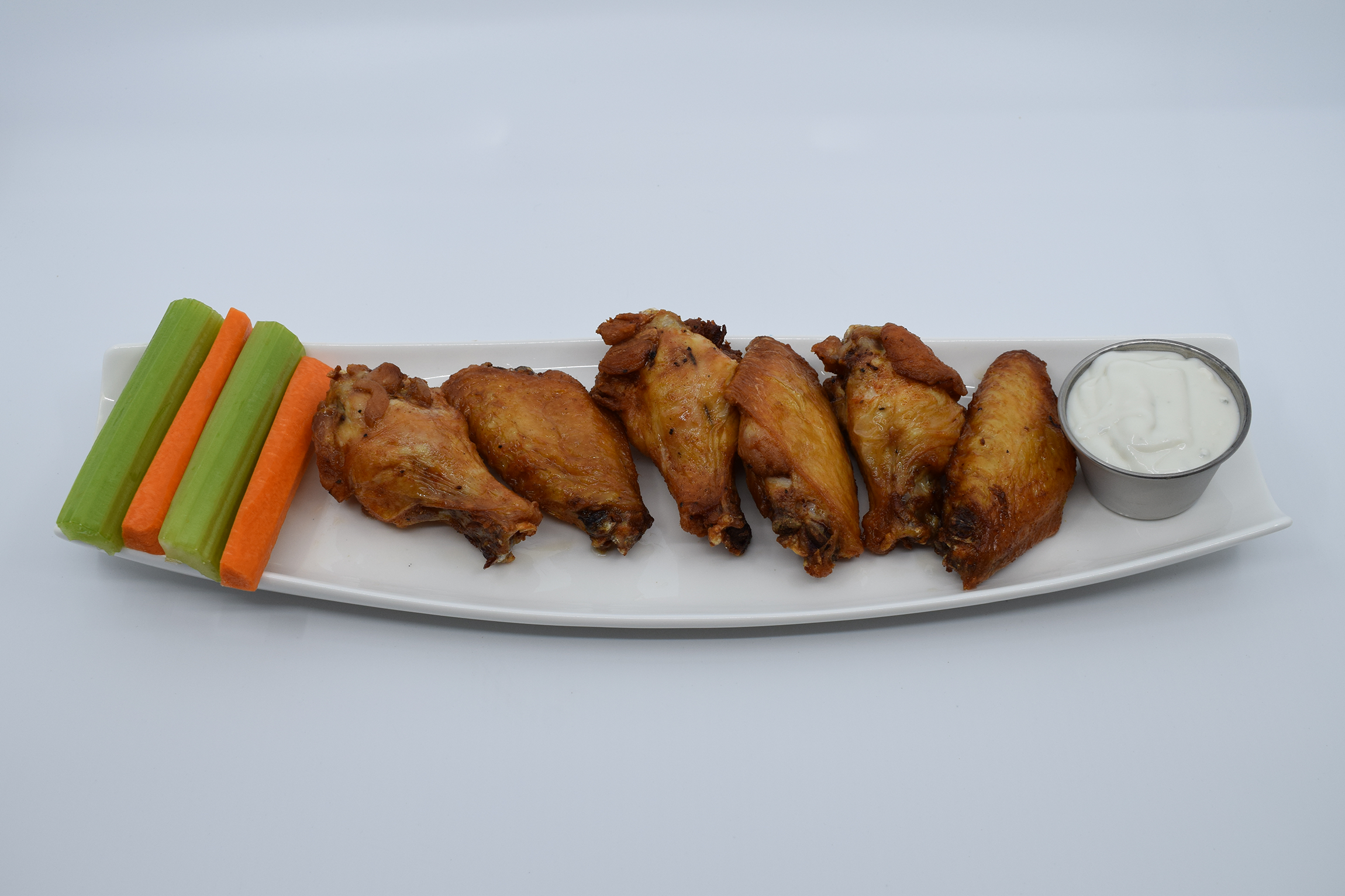 Order Jumbo Plain Chicken Wings food online from Mad House Comedy Club store, San Diego on bringmethat.com