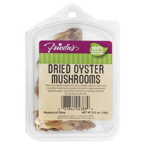 Order Frieda's · Dried Oyster Mushrooms (0.5 oz) food online from Albertsons store, Lake Havasu City on bringmethat.com