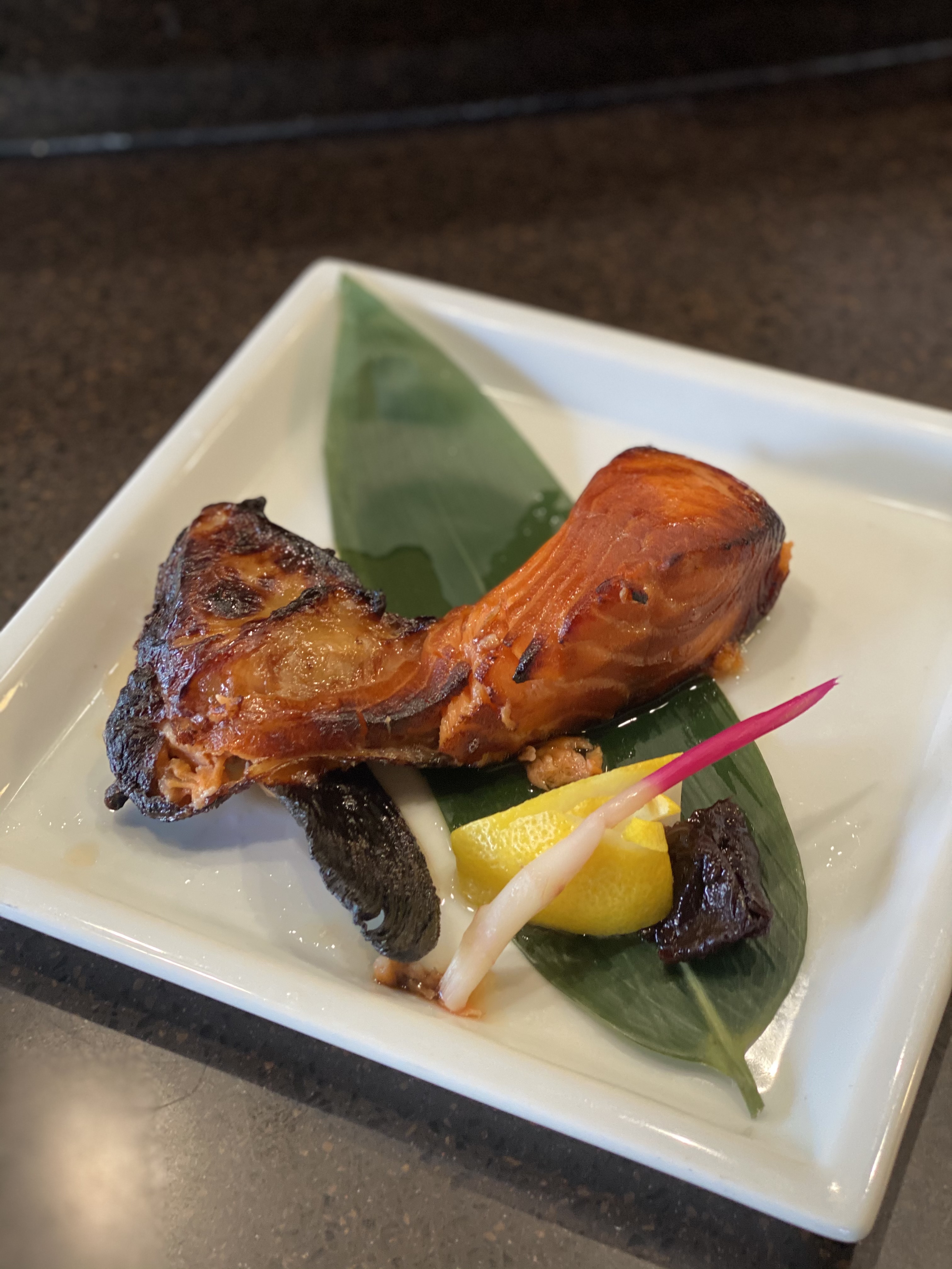 Order Lemon Salmon Collar food online from Kanpai Japanese Sushi Bar &amp; Gril store, Santa Monica on bringmethat.com