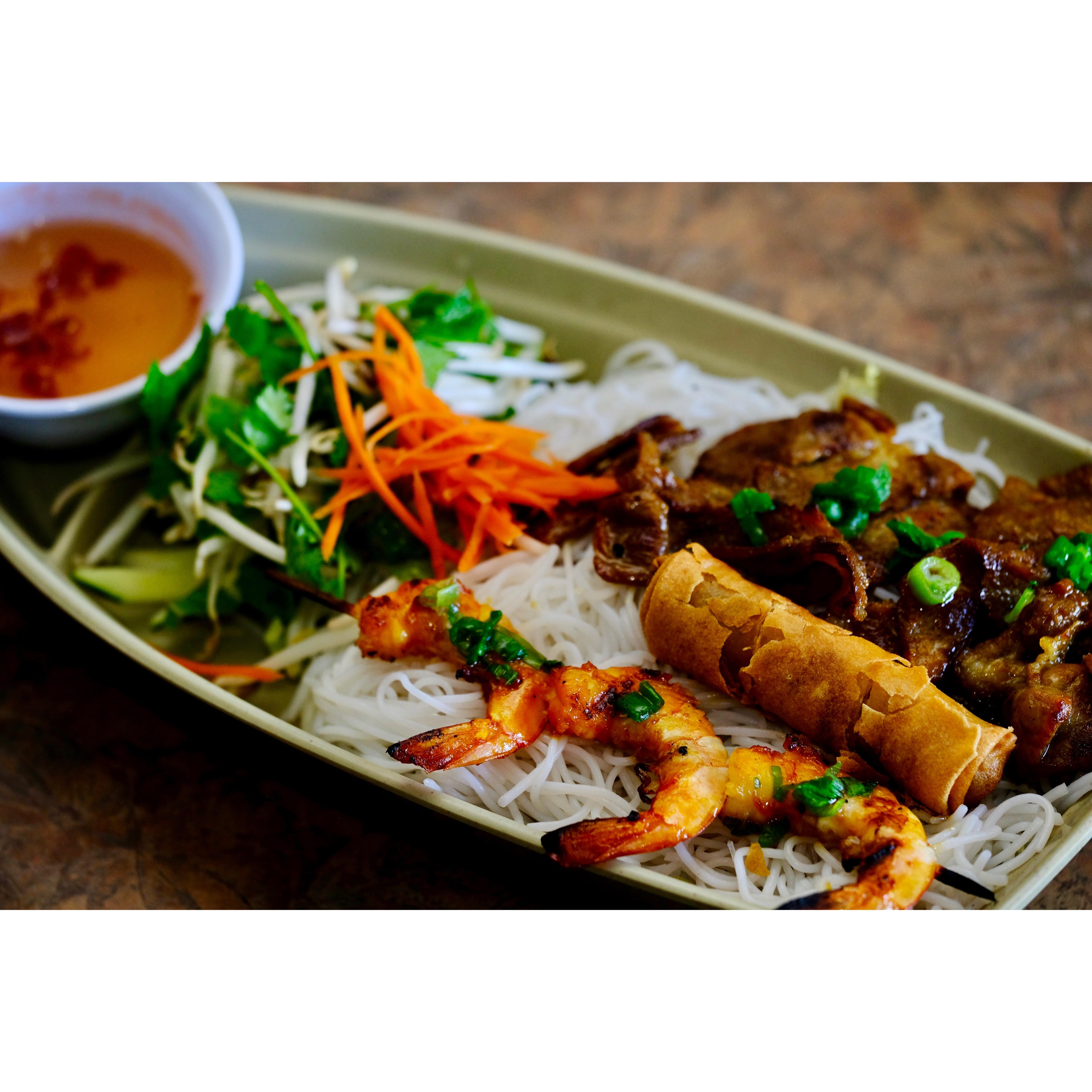 Order 57. Bun Cha Gio Tom Thit Nuong food online from Pho Bac Ky store, Tustin on bringmethat.com