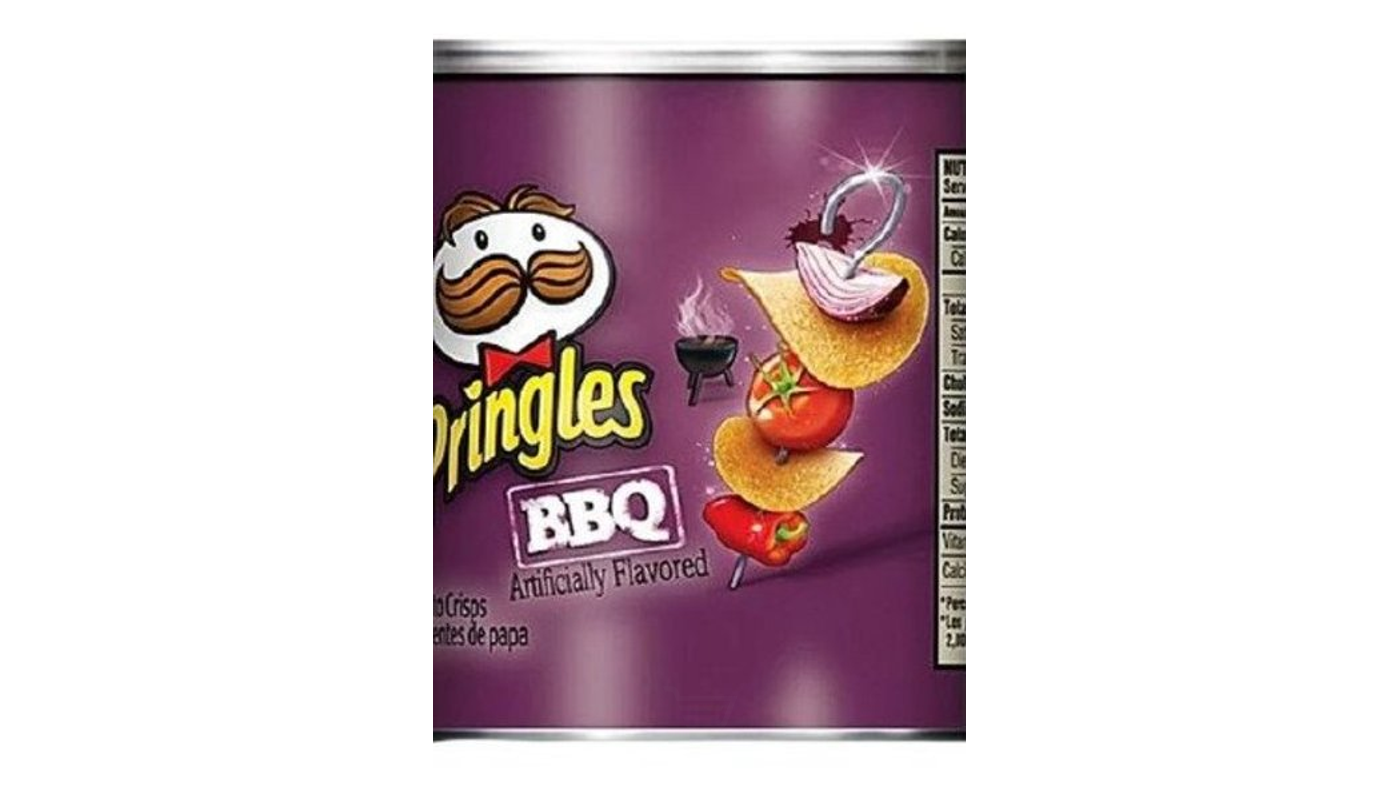 Order Pringles BBQ Potato Chips 1.4oz Can food online from Liquor Palace store, Burbank on bringmethat.com