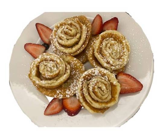 Order Roses Pancakes food online from Mr. Breakfast Restaurant store, Hoffman Estates on bringmethat.com