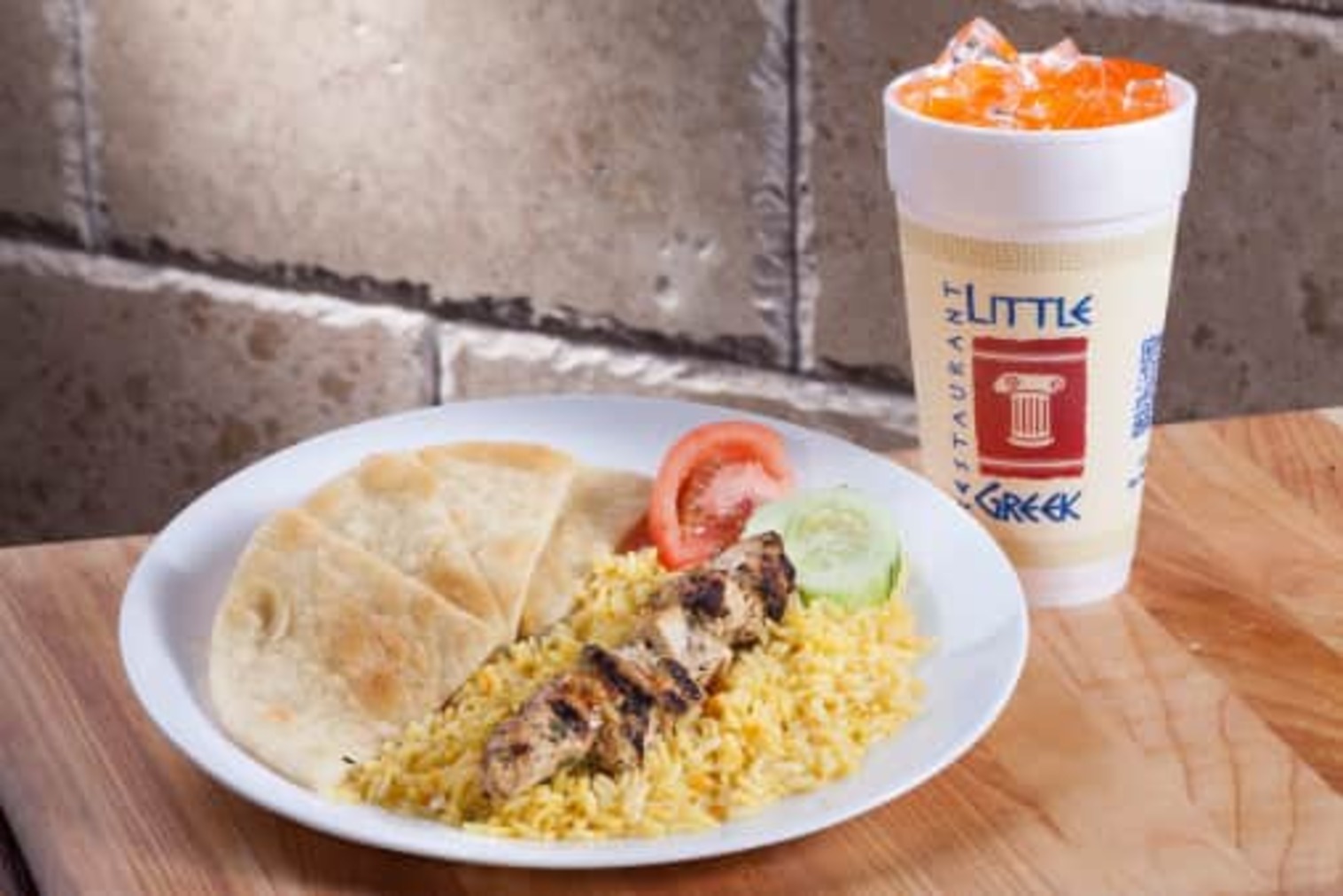 Order Kid's Chicken Skewer Meal food online from Little Greek Fresh Grill store, Youngstown on bringmethat.com