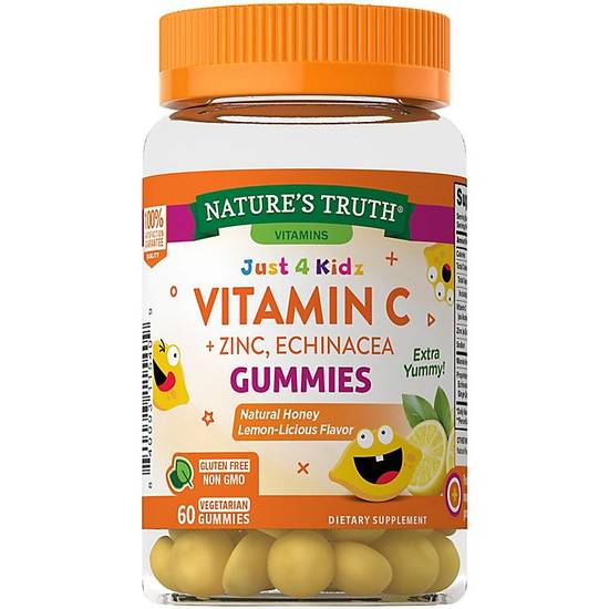 Order Nature’s Truth® 60-Count Just 4 Kidz Vitamin C with Zinc and Manuka Honey Gummies food online from Bed Bath & Beyond store, Westbury on bringmethat.com