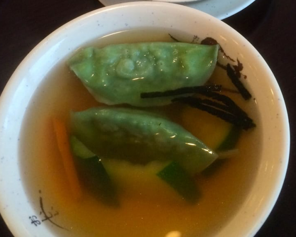 Order Veggie Dumpling Mandoo Soup AP food online from Bop N Sushi store, Westwood on bringmethat.com