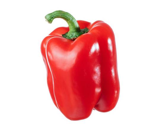 Order Organic Red Bell Pepper (1 bell pepper) food online from Albertsons Express store, Yuma on bringmethat.com