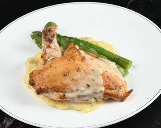 Order Pan Roasted Chicken food online from Simms Steakhouse store, Golden on bringmethat.com