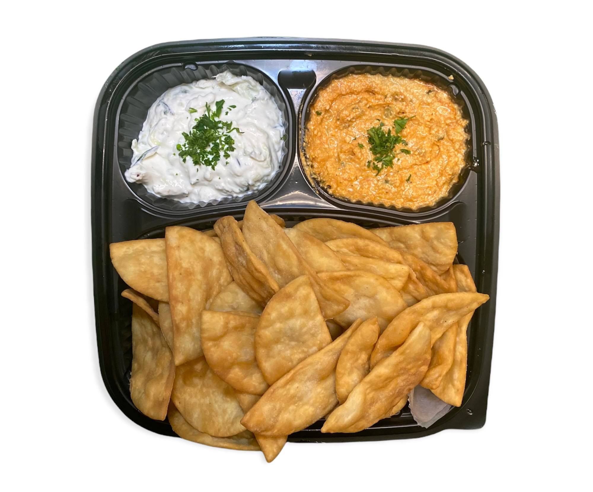 Order Pita Chips with Dip food online from Tasty Gyro Coney Island store, Grand Rapids on bringmethat.com