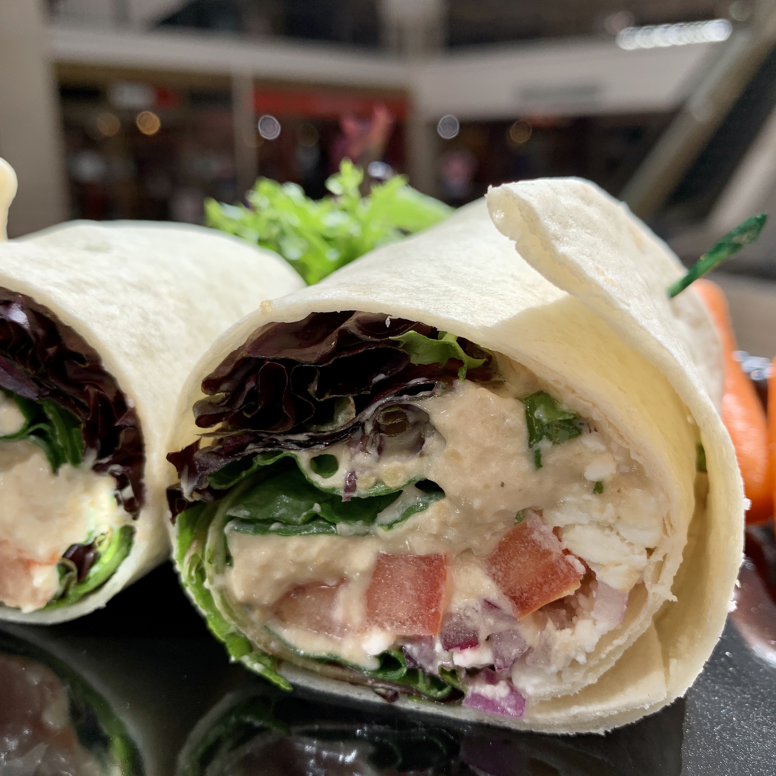 Order Mediterranean Vegetarian Wrap food online from Susy Soup & Deli store, Cleveland on bringmethat.com