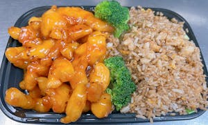 Order C4. Orange Chicken food online from China Hut store, Chicago on bringmethat.com