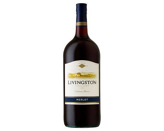 Order Livingston Cellars Merlot, 1.5L red wine (12.0% ABV) food online from Signal Liquor store, Signal Hill on bringmethat.com
