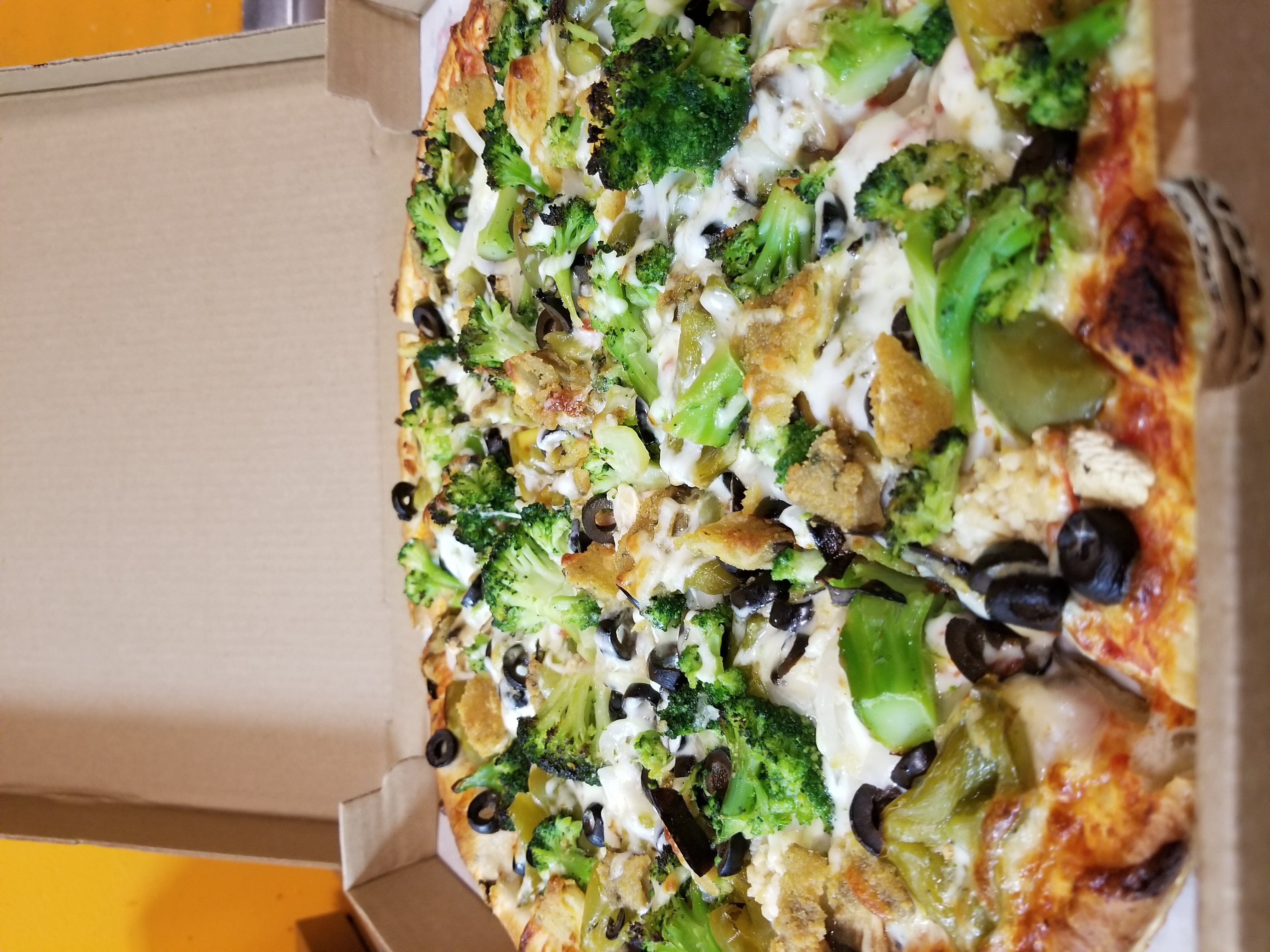 Order Veggie Specialty Pizza food online from Pizzeria Gusto store, Providence on bringmethat.com