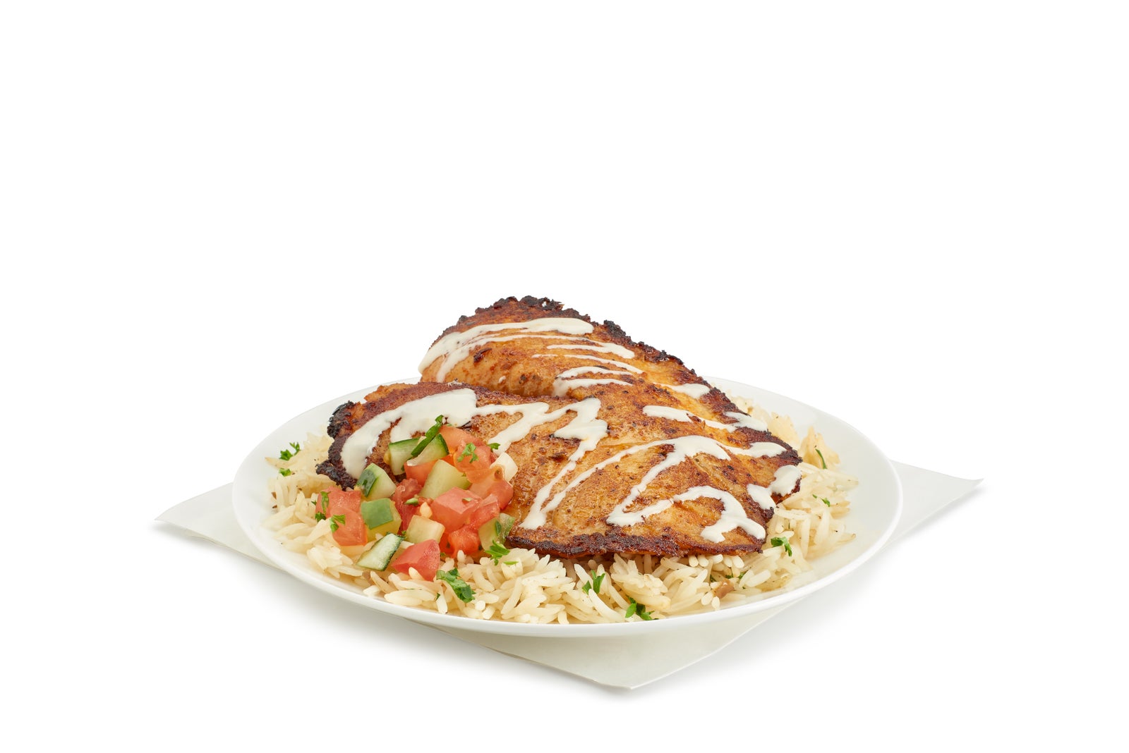 Order Grilled Fish Rice food online from Hummus Grill store, Paramus on bringmethat.com