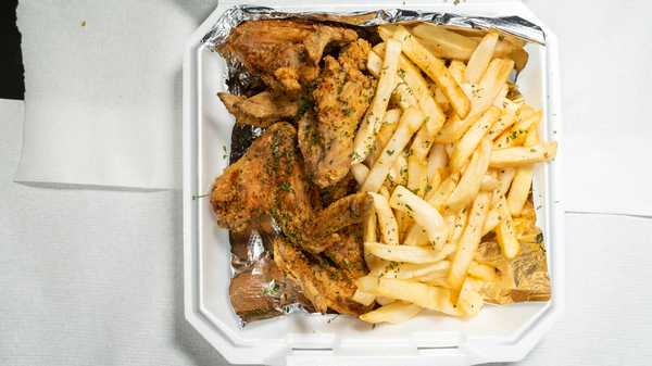 Order 6 Wing Dings Combo food online from Deon Restaurant store, Cleveland on bringmethat.com