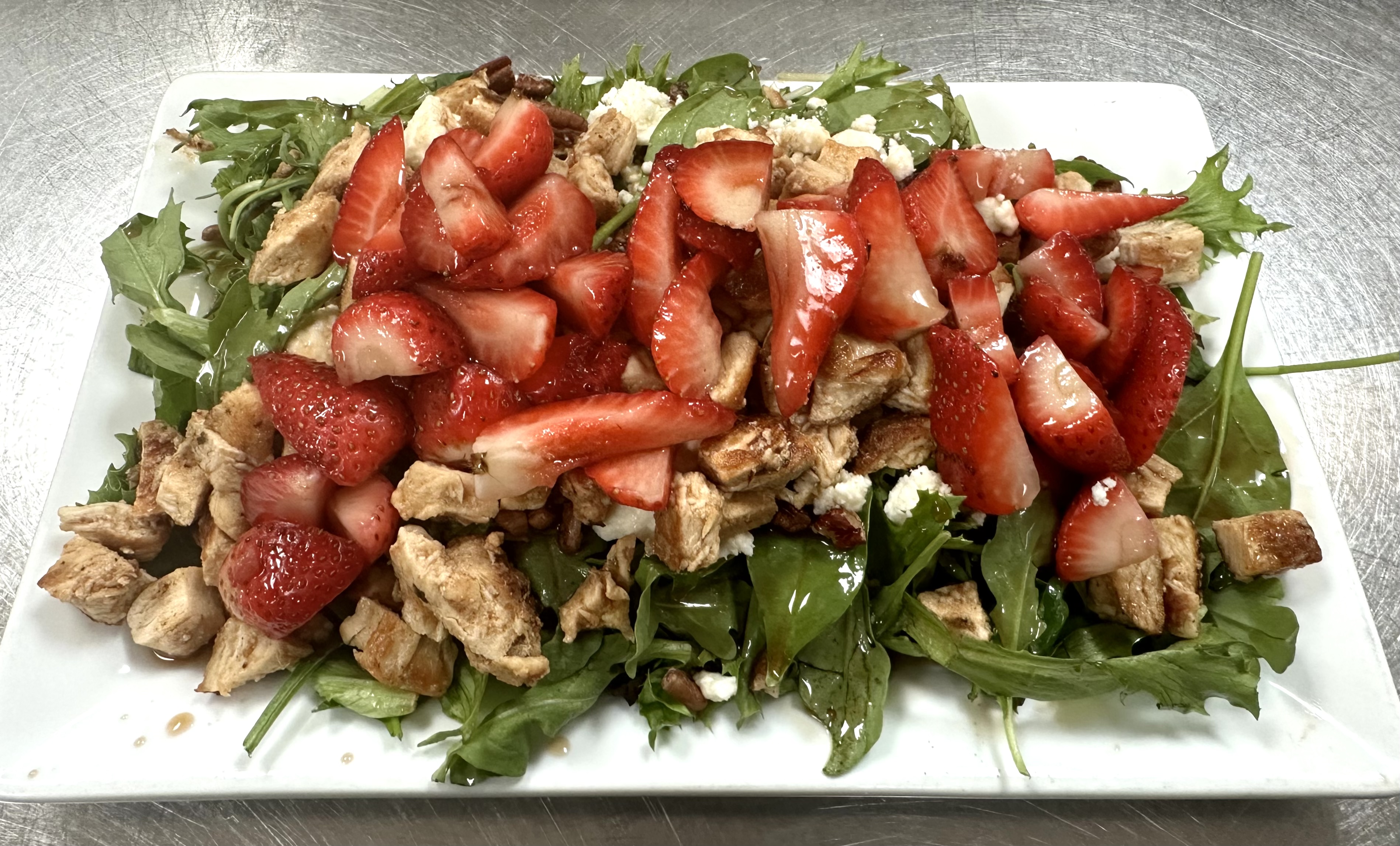 Order Strawberry Fields Salad food online from The Lucky Penny Diner And Deli store, Naperville on bringmethat.com