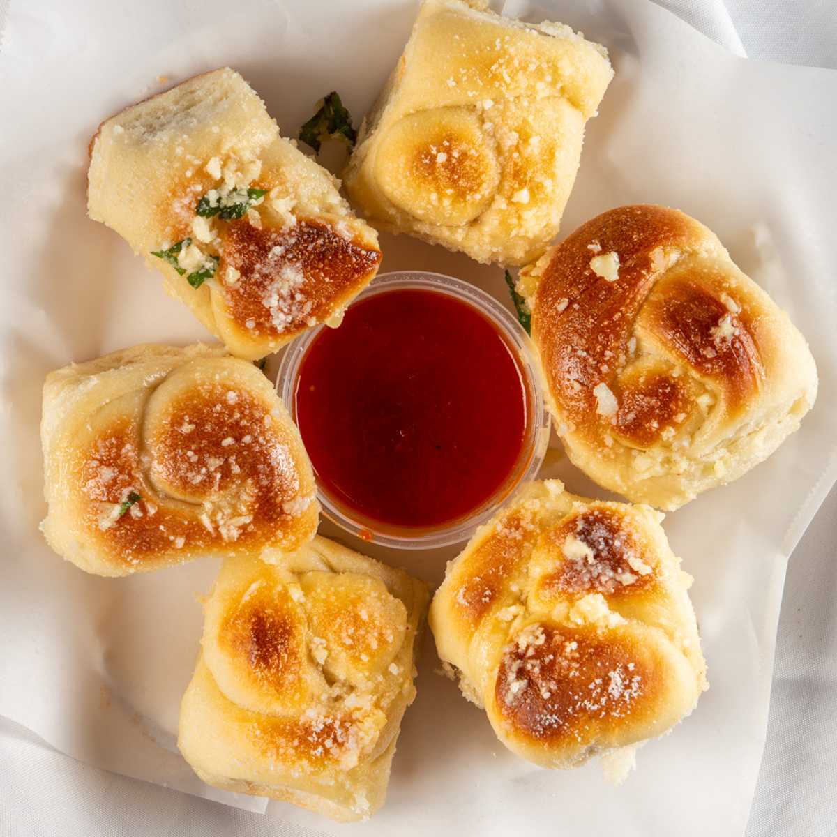 Order 6 Garlic Knots food online from Tony's Pizza store, Whittier on bringmethat.com