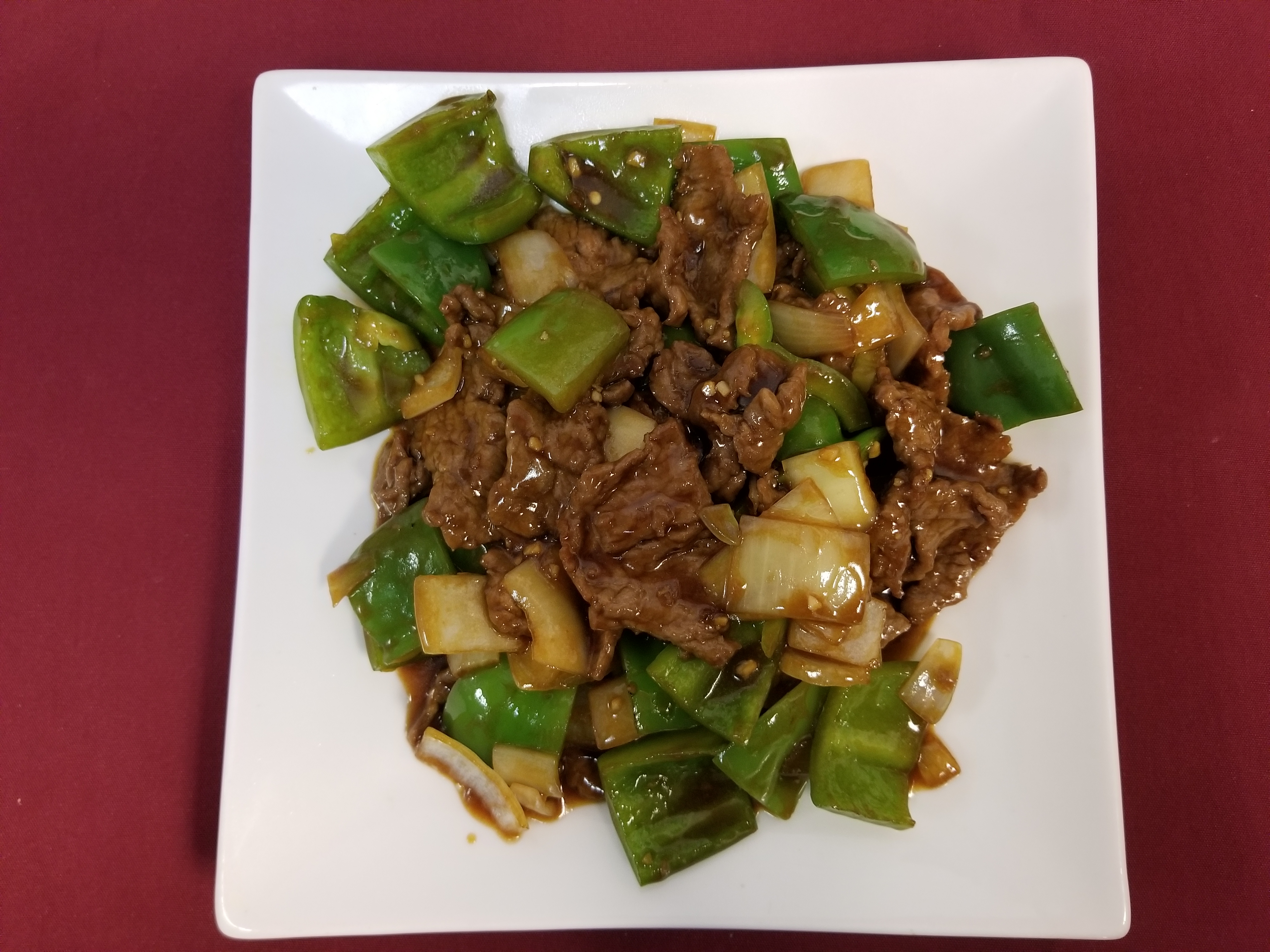 Order 41. Beef with Green Pepper food online from Tsai's Chinese Bistro store, Albuquerque on bringmethat.com