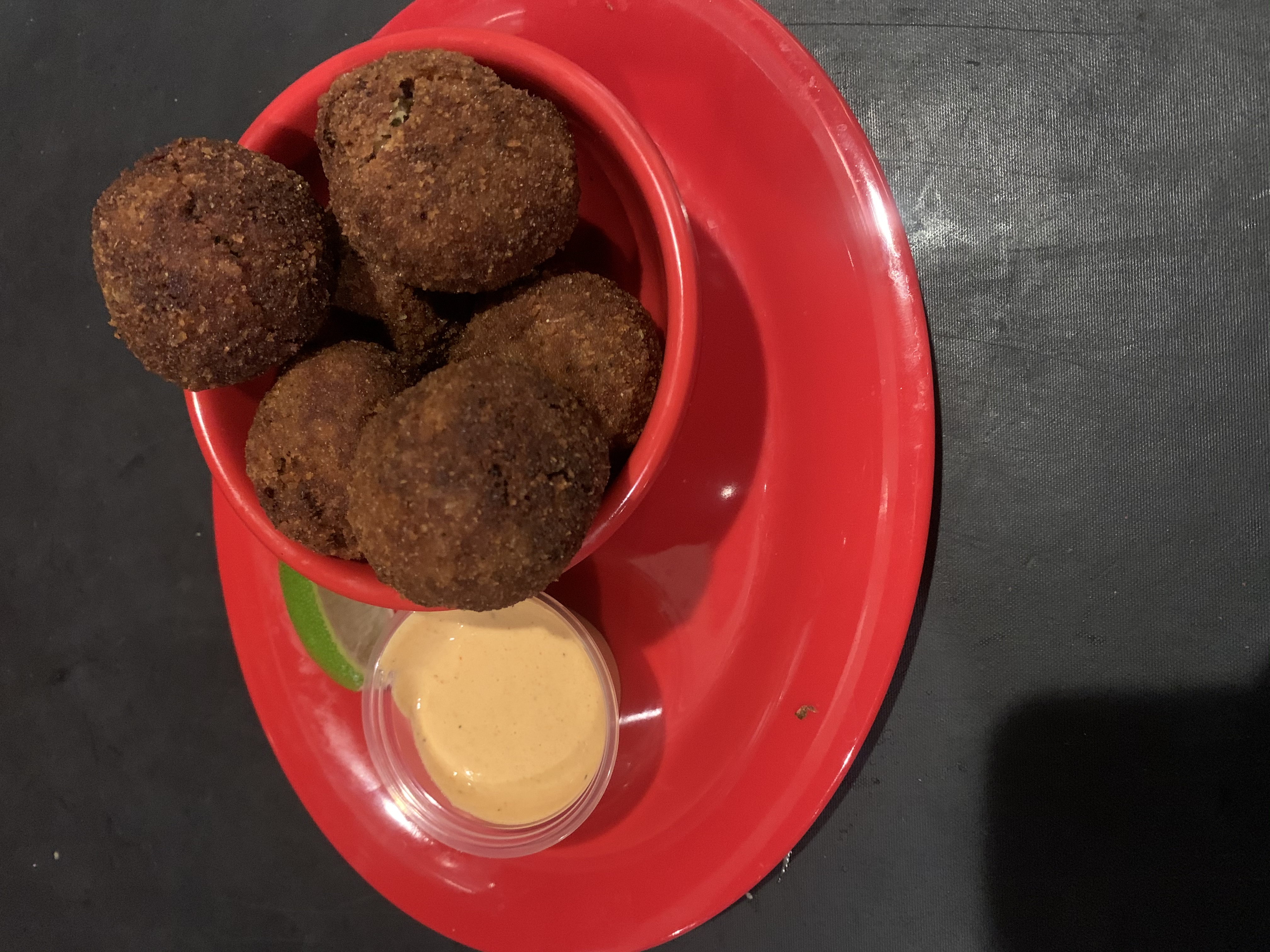 Order Spicy Fried Boudin Balls food online from Maria's Cantina store, Southaven on bringmethat.com