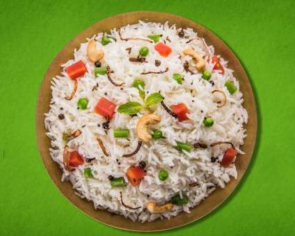 Order Vegetable Fried Rice (Vegan) food online from Plant-Based Indian store, Louisville-Jefferson County on bringmethat.com