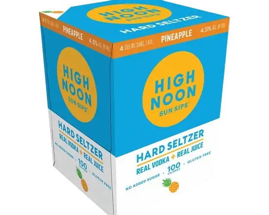Order High Noon Hard Seltzer Vodka Watermelon 4pk-12oz Cans food online from Sousa Wines & Liquors store, Mountain View on bringmethat.com