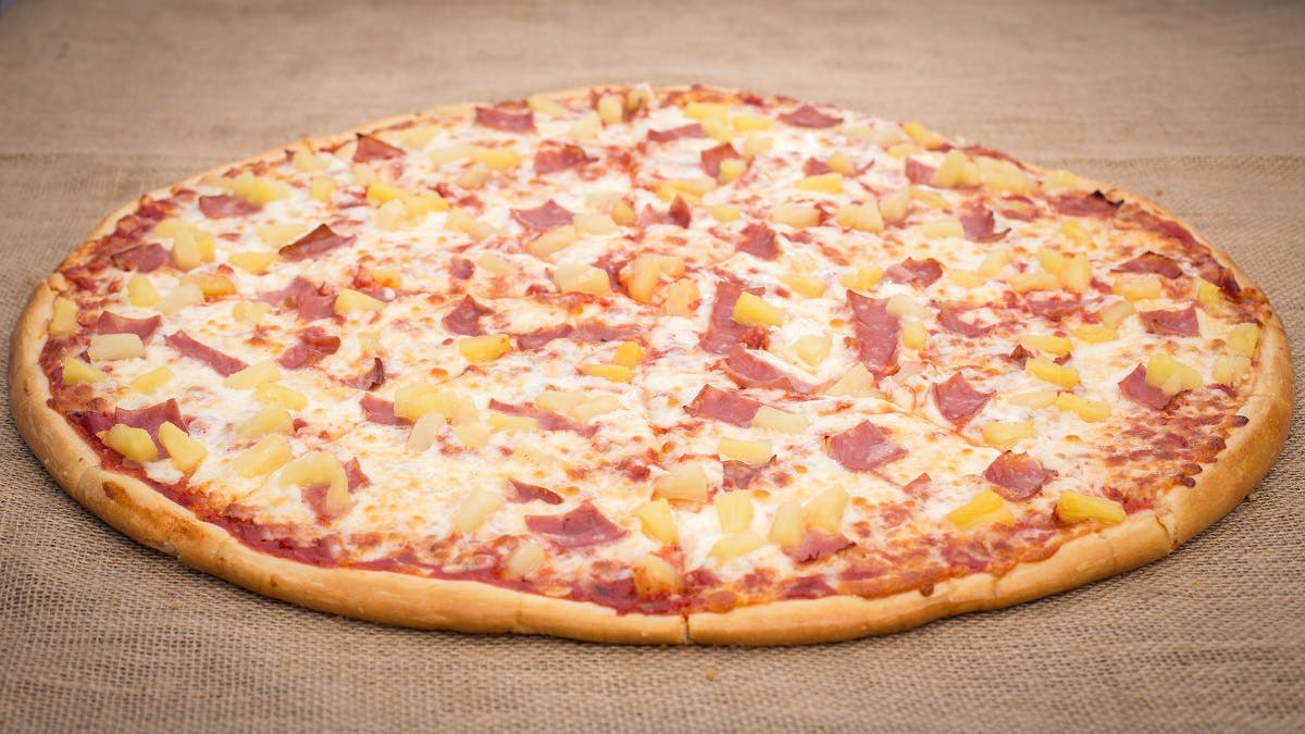 Order Hawaiian Pizza - Small 12" (6 Slices) food online from La Casa De Pizzeria store, Troy on bringmethat.com
