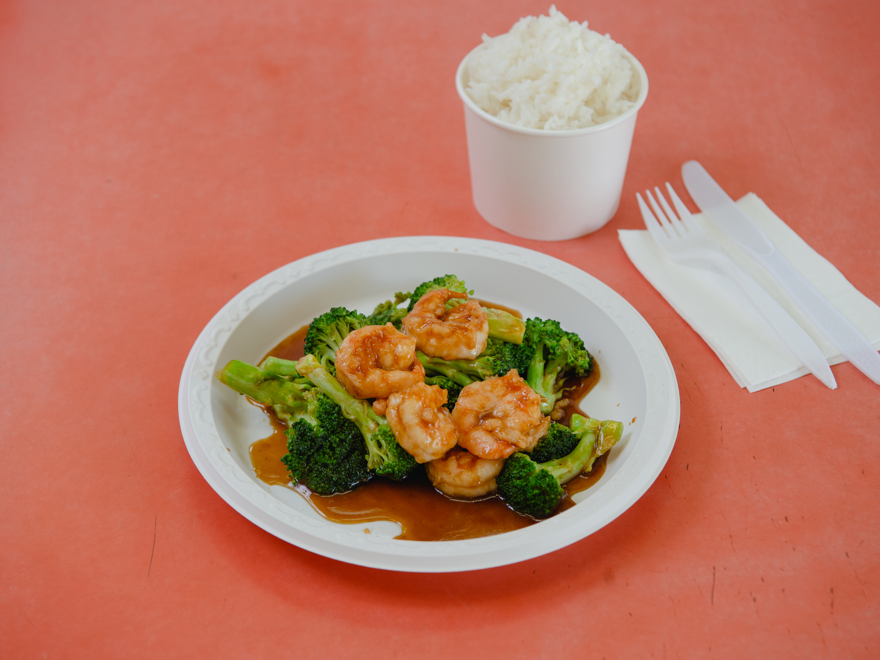 Order C 8. Shrimp with Broccoli food online from Happy Wok Chinese Restaurant store, Brooklyn on bringmethat.com
