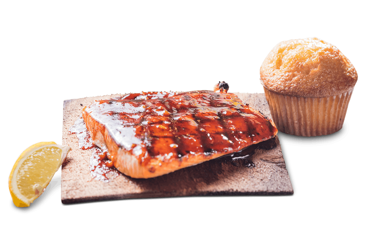 Order Cedar Plank Salmon*  food online from Famous Dave's store, El Paso on bringmethat.com