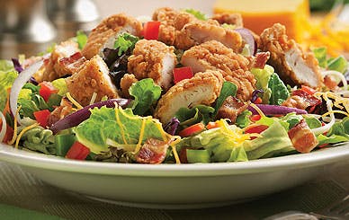 Order Chicken Crunch Salad - Salad food online from Fox's Pizza Den store, Parkhill on bringmethat.com