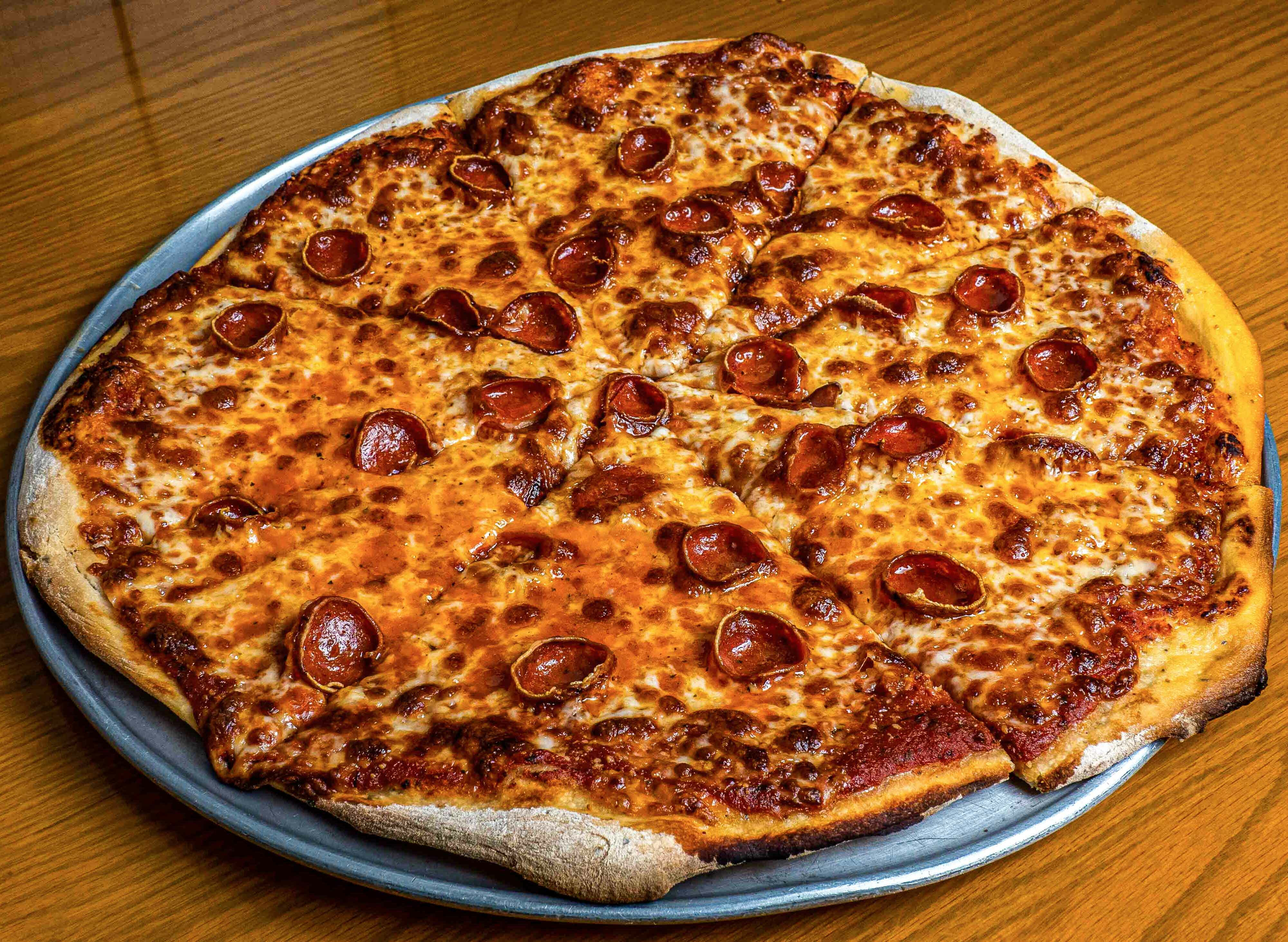 Order Small Pepperoni Pizza food online from Lucky J Pizza store, Auburn on bringmethat.com