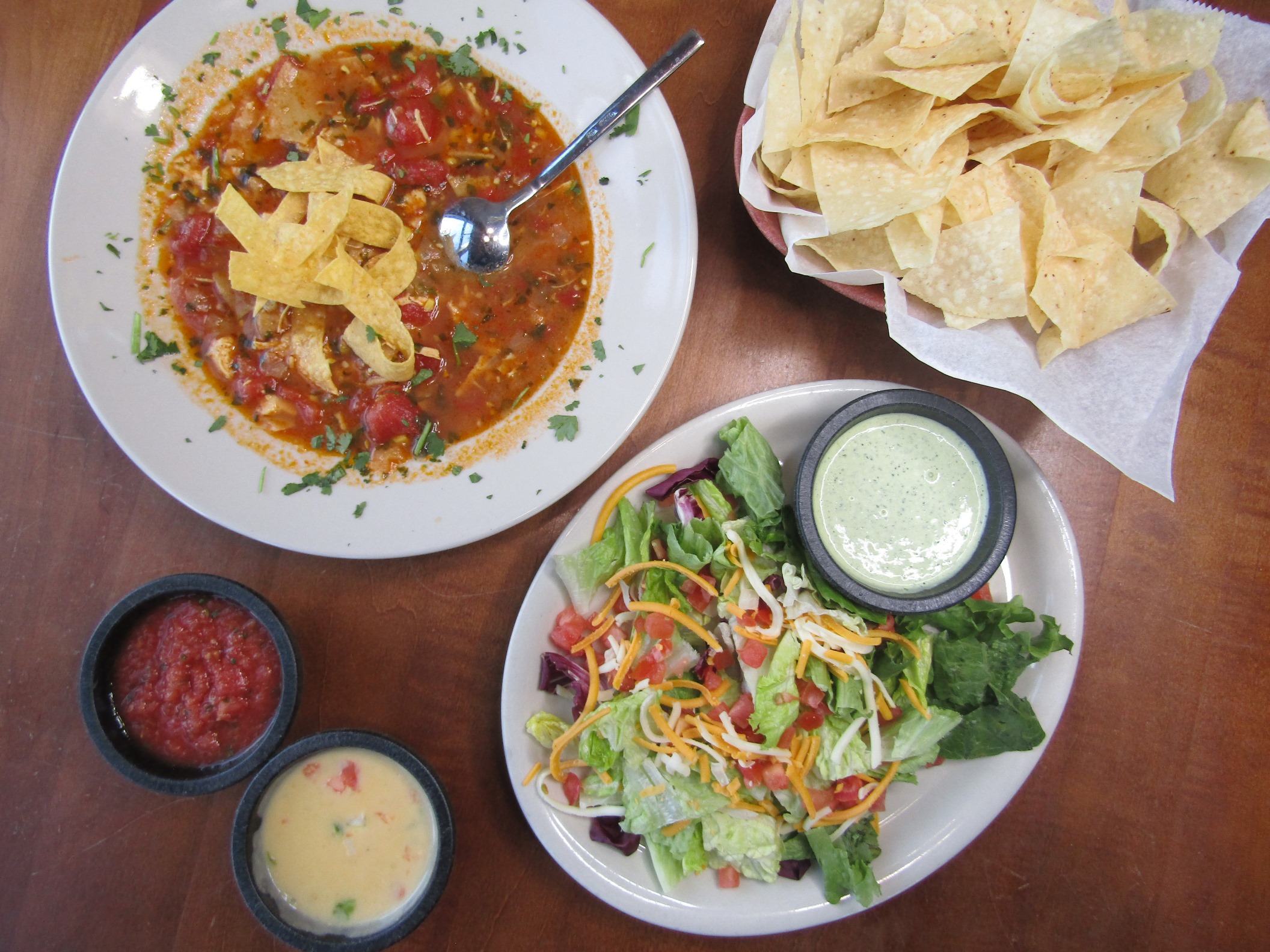Order Tortilla Soup Bowl & Cantina Salad food online from Ted Cafe Escondido store, Edmond on bringmethat.com
