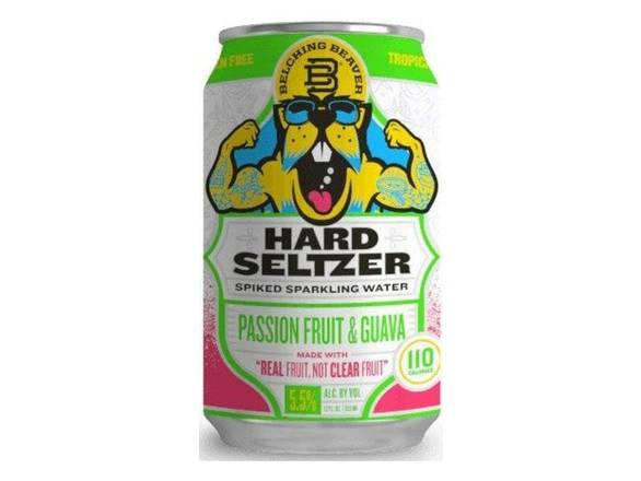 Order Belching Beaver Passionfruit & Guava Hard Seltzer - 6x 12oz Cans food online from Southwest Liquor store, Thousand Oaks on bringmethat.com