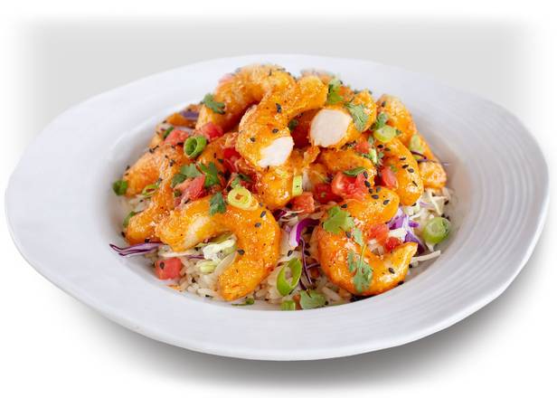 Order PLANT-BASED DYNAMITE "SHRIMP" BOWL food online from California Fish Grill store, Upland on bringmethat.com