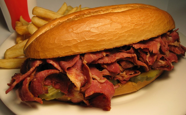 Order Pastrami Sandwich Plate food online from Covina Burgers store, Covina on bringmethat.com