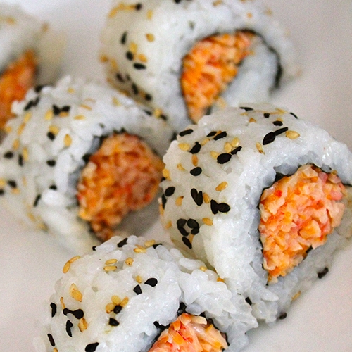 Order Spicy Kani Roll food online from Yan Asian Restaurant store, Rutherford on bringmethat.com