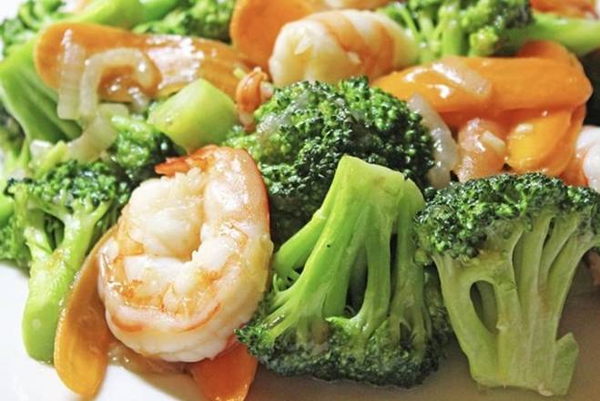 Order 芥兰虾Prawn with Broccoli food online from Chopsticks store, Kent on bringmethat.com