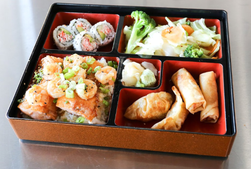 Order Shrimp Bento food online from Fujiyama Hibachi & Sushi store, McAllen on bringmethat.com