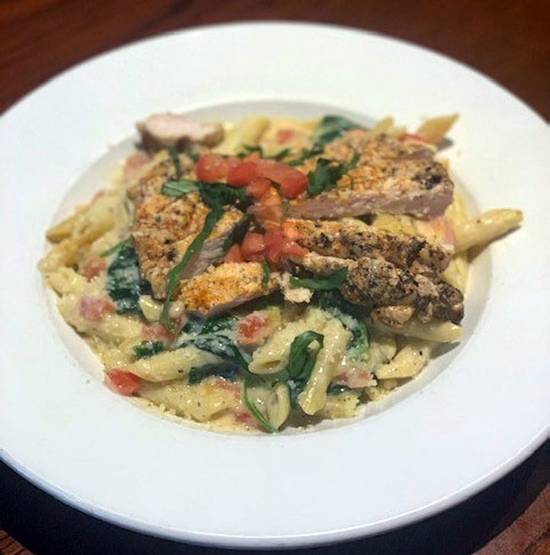 Order Blackened Chicken Pasta Alfredo food online from Carolina Ale House store, Concord Mills on bringmethat.com