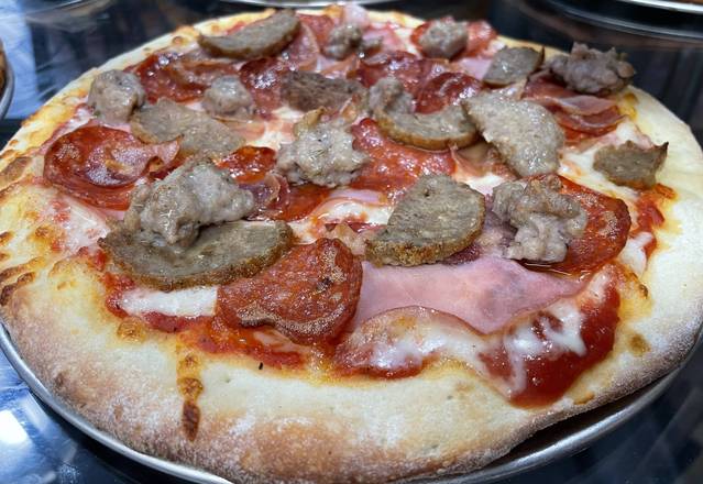 Order Meat Lover Pizza (Red Pie) food online from Baiano Pizzeria store, San Francisco on bringmethat.com