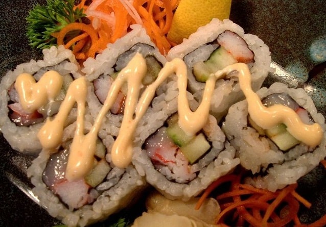 Order Spicy Pearl Roll food online from Kobe store, Ogden on bringmethat.com