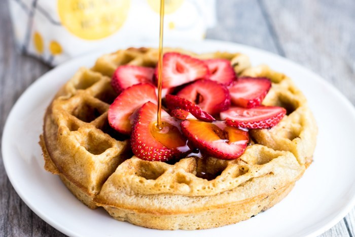 Order Strawberry Waffle food online from Red Apple store, Palatine on bringmethat.com