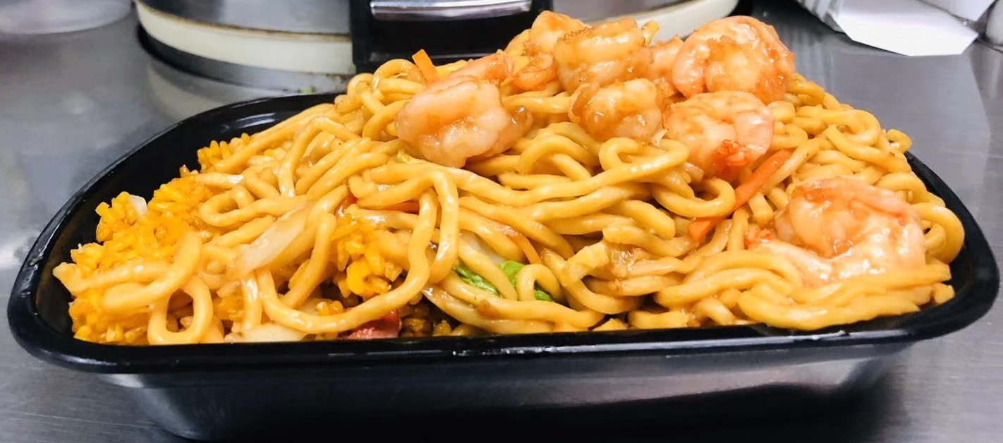 Order Ⓒ Shrimp Lo Mein Combination 虾撈面 food online from Sichuan Taste store, Cockeysville on bringmethat.com