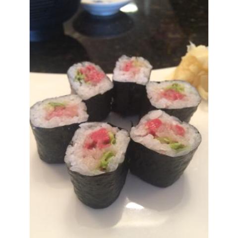Order Yellowtail Scallion Roll food online from Chikara Sushi & Asian Fusion store, Phoenixville on bringmethat.com