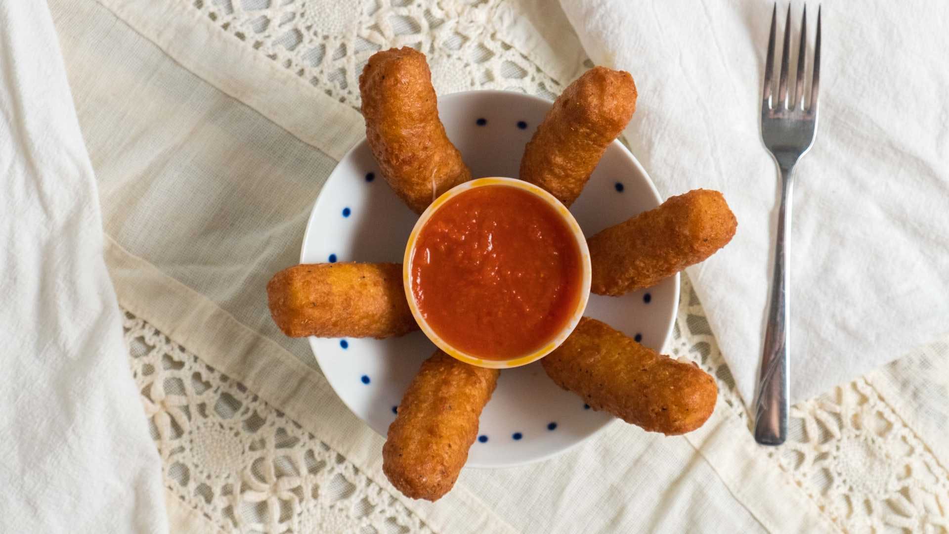 Order Mozzarella Sticks - 6 Pieces food online from Palermo's Pizza store, Blue Bell on bringmethat.com