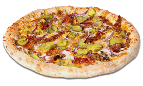 Order Bacon Cheeseburger Pizza food online from Post Game Pizza store, Ozark on bringmethat.com