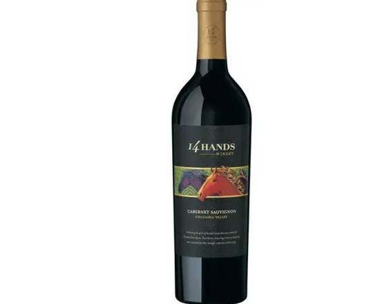 Order 14 Hands Cabernet, 750mL wine (13.5% ABV) food online from Cold Spring Liquor store, Liberty Hill on bringmethat.com